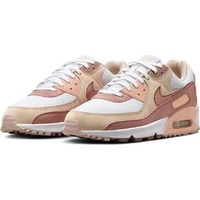 Nike Air Max 90 NN PRM - للنساء (أبيض/مرجاني مغسول/وردي حبيبي) in Kuwait