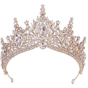 ARCOFF Tiaras and Crowns for Women, Gorgeous Forest Crystal Diadem Tiaras Royal Queen Bridal Crown Luxury Wedding Dress Hair Jewelry Bridal Costume Accessories in Saudi Arabia