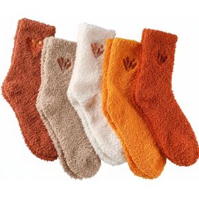 5 أزواج عيد الميلاد الجوارب غامضة للنساء لطيف الشتاء ناعم ناعم رفيع نبيل نائم نائم كويكيت الجوارب عيد الميلاد الهدايا in Kuwait