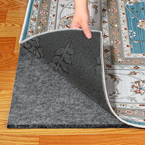 Waterproof Rug Pad, Thick 6x9 ft Under Area Rug Carpet Pad, Non Slip Felt Rug Pads for Hardwood Floors, Keep Carpets in Place Soft and Prevent Rug from Wrinkling or Buckling in Saudi Arabia