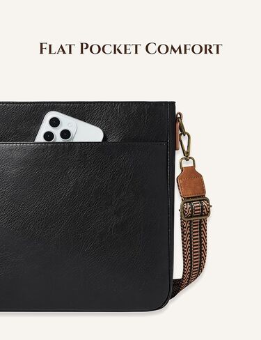 Yarnic Crossbody Bags for Women, Multi Pocket Crossbody Purse Vegan Leather Shoulder Handbags with Guitar Strap in Saudi Arabia