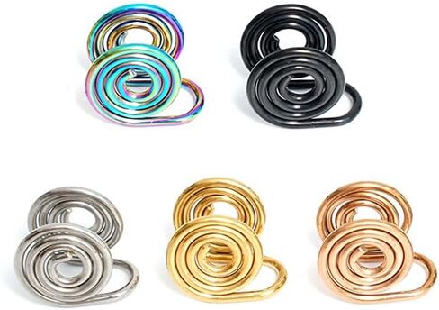 Keloid pressure earrings Stainless steel plated multi-color piercing-free ear clips Women's Fashion Jewelry in Saudi Arabia