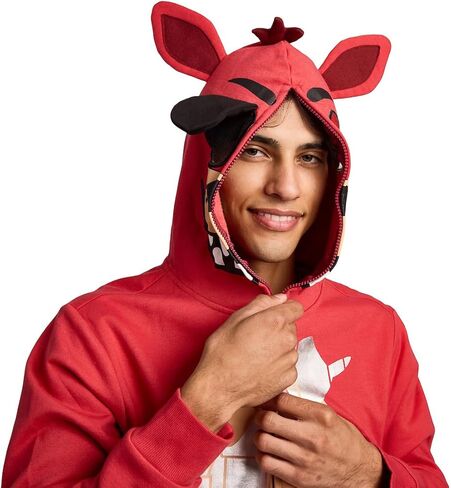سترة بغطاء رأس للرجال من Bioworld Five Nights at Freddy's Foxy Character بسحاب كامل in Kuwait