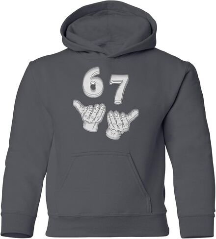 Six Seven 6 7 Meme - سويت شيرت بقلنسوة شبابي مضحك بأذرع لأعلى ولأسفل in Saudi Arabia