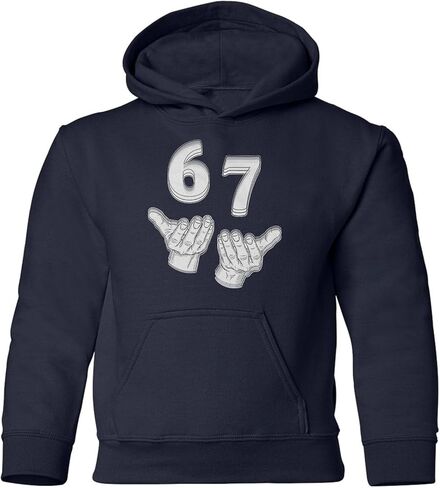 Six Seven 6 7 Meme - سويت شيرت بقلنسوة شبابي مضحك بأذرع لأعلى ولأسفل in Saudi Arabia