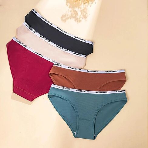 Women Everyday Seamless Bikini Panties Soft Stretch Low Rise Triangle Underwear Brief Style in Saudi Arabia