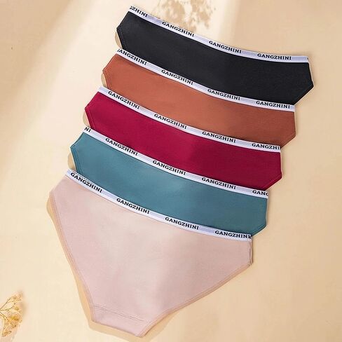 Women Everyday Seamless Bikini Panties Soft Stretch Low Rise Triangle Underwear Brief Style in Saudi Arabia