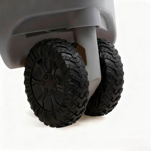 8PCS Universal Suitcase Wheel Protection Set - Silicone Anti-Noise Luggage Wheel Covers for Quiet Rolling and Shock Absorption (Black) in Saudi Arabia