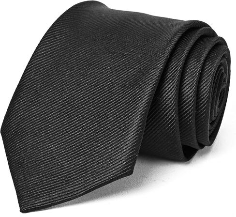 Generic Solid Color Tie, Formal Necktie for Men, Black in Saudi Arabia