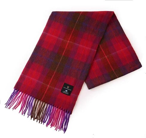 Islander Scottish Scarf with Traditional Highland Patterns and Tassels 100% Lambswool in Saudi Arabia