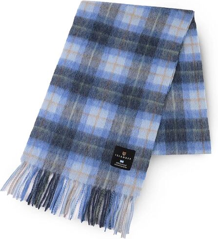 Islander Scottish Scarf with Traditional Highland Patterns and Tassels 100% Lambswool in Saudi Arabia