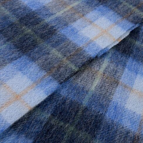 Islander Scottish Scarf with Traditional Highland Patterns and Tassels 100% Lambswool in Saudi Arabia