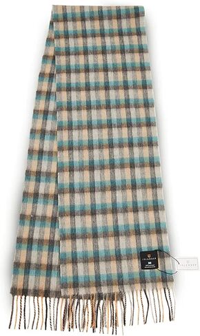 Islander Scottish Scarf with Traditional Highland Patterns and Tassels 100% Lambswool in Saudi Arabia