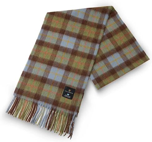Islander Scottish Scarf with Traditional Highland Patterns and Tassels 100% Lambswool in Saudi Arabia