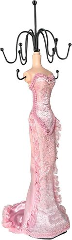 Generic Jewelry Mannequin Stand Dress Mannequin Necklace Bracelet Display Holder Organizer (Pink) in Saudi Arabia