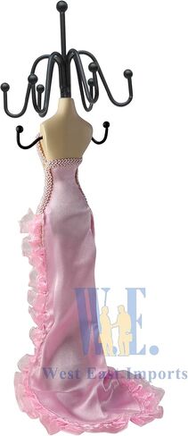 Generic Jewelry Mannequin Stand Dress Mannequin Necklace Bracelet Display Holder Organizer (Pink) in Saudi Arabia