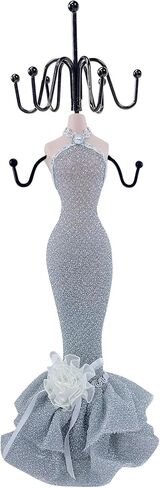 Generic Jewelry Mannequin Stand Dress Mannequin Necklace Bracelet Display Holder Organizer (Pink) in Saudi Arabia