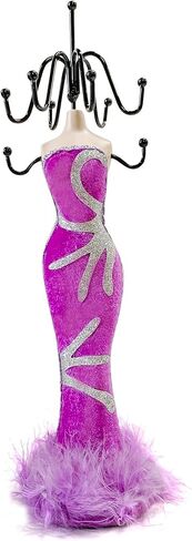 Generic Jewelry Mannequin Stand Dress Mannequin Necklace Bracelet Display Holder Organizer (Pink) in Saudi Arabia