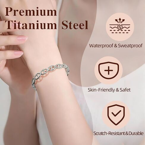 Silver Cuff Bracelet Bangle for Women, Hammerd Texture Silver Bangle, Adjustable Women's Cuff Bracelets with Openwork Design, Titanium Steel Bracelets for Women Non Tarnish Waterproof in Saudi Arabia