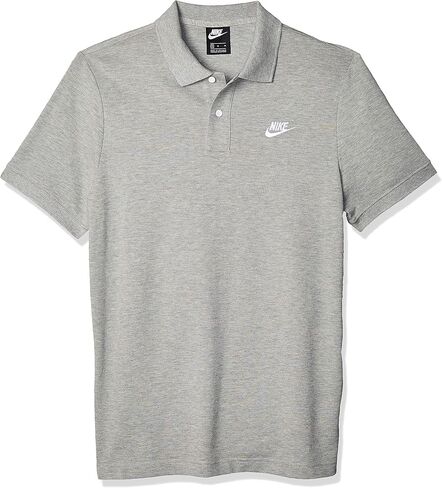 تي شيرت بولو رجالي من Nike Polo NSW CE Polo Matchup PQ رمادي/أبيض CJ4456 063 (كبير) in Kuwait