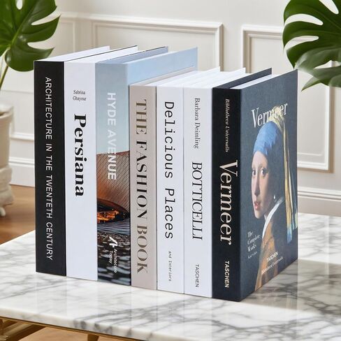 7 قطع كتب تزيينية لديكور المنزل، كتب صناعية للديكور، كتاب ديكور طاولة القهوة، كتاب ديكور عصري مناسب للغرفة، رف الكتب، وتزيين غرفة المعيشة فقط (لا يمكن كتابته) in Kuwait