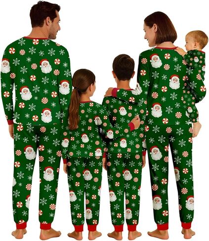 بيجامة مطبوعة كاملة لعيد الميلاد للعائلة - بيجامات عيد الميلاد الاحتفالية للعائلات والصور والهدايا in Kuwait