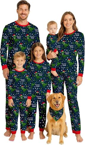 بيجامة مطبوعة كاملة لعيد الميلاد للعائلة - بيجامات عيد الميلاد الاحتفالية للعائلات والصور والهدايا in Kuwait