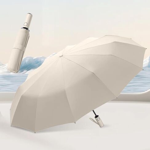 Automatic Folding Travel Umbrella Compact Windproof Design with One-Touch Open Close for Easy Use in Saudi Arabia