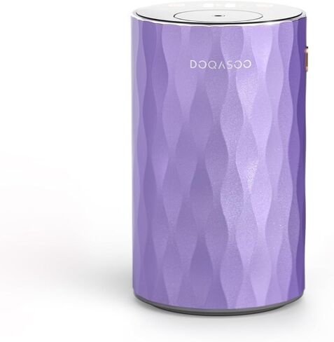 Waterless Essential Oil Diffuser - Aluminum Metal Texture, 96H Quiet Battery Nebulizer, Portable Scent Aromatherapy Diffuser with Timer & 4 Mist Levels, 20mL, Type-C for Home/Room/Car/Office in Saudi Arabia