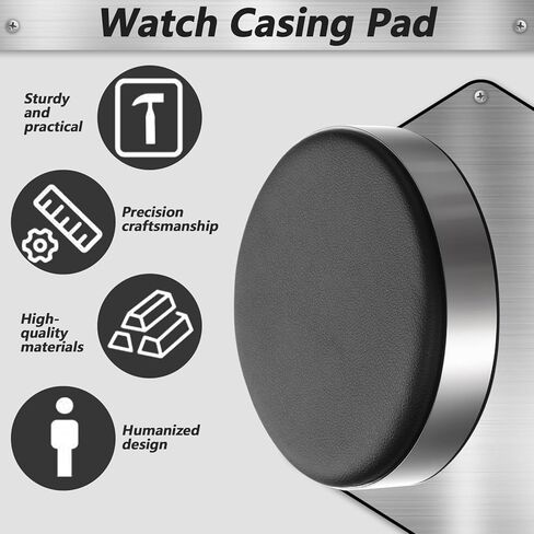 Watch Cushion, Round Leather Watch Movement Holder Pad Watchs Case Protector Pad Watchs Repair Kit for Repair Watches Exquisite Metal Objects in Saudi Arabia