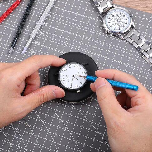 Watch Cushion, Round Leather Watch Movement Holder Pad Watchs Case Protector Pad Watchs Repair Kit for Repair Watches Exquisite Metal Objects in Saudi Arabia