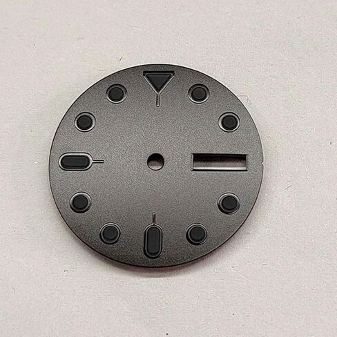 28.5mm Black Watch Dial for NH35 NH36 Movement, Dial Date Window Green Luminous Watch Face with PU Index in Kuwait