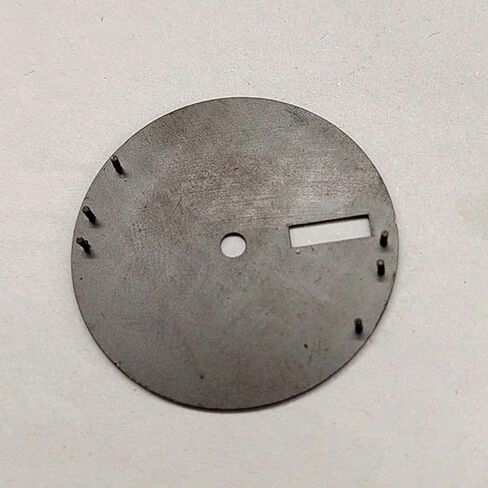 28.5mm Black Watch Dial for NH35 NH36 Movement, Dial Date Window Green Luminous Watch Face with PU Index in Kuwait