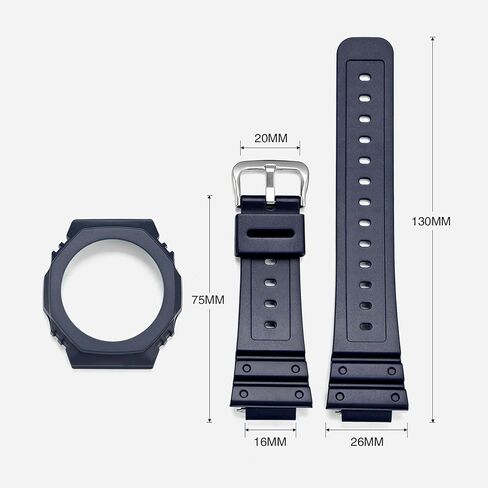 سوار وإطار ساعة من الراتنج الطبيعي، طقم تعديل GA2100 ناعم متوافق مع استبدال سلسلة Casio GA2100 للرجال in Kuwait