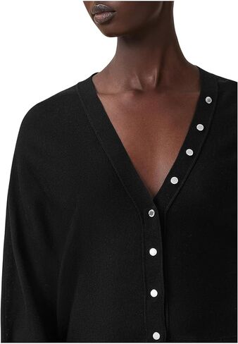 AllSaints Women's Honor V Cardigan, Black in Saudi Arabia