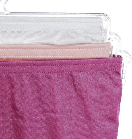 Vanity Fair Women's High Waisted Underwear, Full Coverage Ladies Panties, Perfectly Yours Briefs, Nylon - Raspberry Haze/Bare Pink/Glacier White, 9 in Saudi Arabia