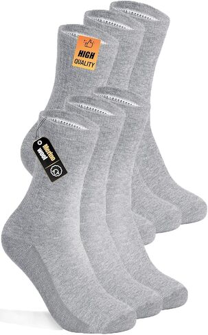 3 Pairs Men's Merino Wool Socks - Thermal Winter and Hiking Socks with Cushioned Support for Everyday Comfort in Saudi Arabia