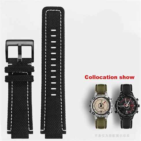 24x16mm Canvas watchband Men Suitable for timex Tide Compass T2N720 T2N721 T2N739 Nylon Watch Band in Saudi Arabia