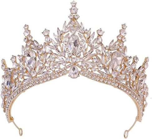 ARCOFF Tiaras and Crowns for Women, Gorgeous Forest Crystal Diadem Tiaras Royal Queen Bridal Crown Luxury Wedding Dress Hair Jewelry Bridal Costume Accessories in Saudi Arabia