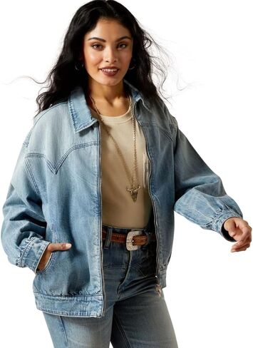 ARIAT Womens Cheyenne Denim Bomber Jacket in Saudi Arabia