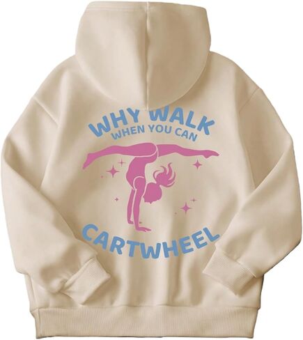 Girls Graphic Hoodie, Dance Graphic Pullover Sweatshirt for Kids in Saudi Arabia
