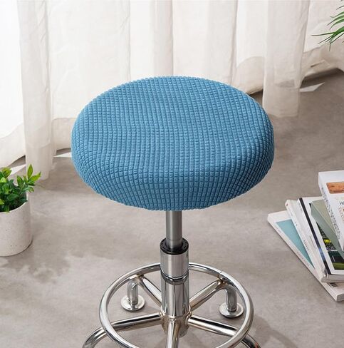 2PCS Round Stool Covers,Round Seat Cushions for Chairs Stool Slipcovers for Chairs Stool Slipcovers in Saudi Arabia