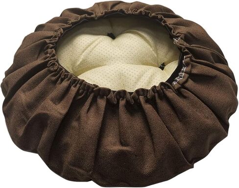 Stool Covers Round Memory Foam Bar Stool Cushion Round Cushion with Non-Slip Backing and Elastic Band Coffee 16 inches in Saudi Arabia