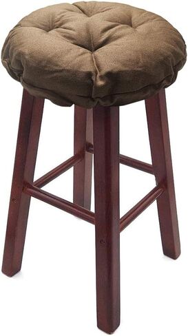 Stool Covers Round Memory Foam Bar Stool Cushion Round Cushion with Non-Slip Backing and Elastic Band Coffee 16 inches in Saudi Arabia