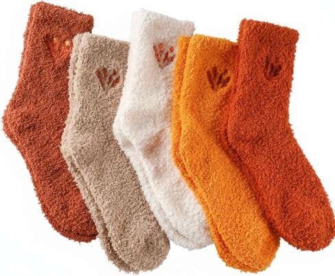 5 أزواج عيد الميلاد الجوارب غامضة للنساء لطيف الشتاء ناعم ناعم رفيع نبيل نائم نائم كويكيت الجوارب عيد الميلاد الهدايا in Kuwait