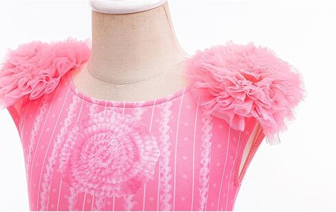 Good Witch Glinda Costume for Girls Glinda Nightgown Pink Pajamas Dress Flower Robe Outfits with Accessories in Saudi Arabia