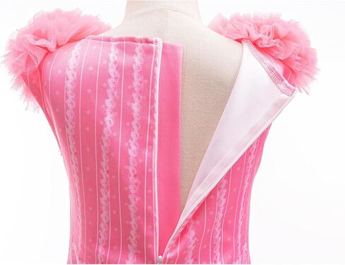 Good Witch Glinda Costume for Girls Glinda Nightgown Pink Pajamas Dress Flower Robe Outfits with Accessories in Saudi Arabia