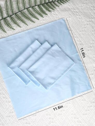 4 Pack Microfiber Cleaning Cloth 12" x 12" Oversized Cleaning Cloth for Glasses for Lens, Eyeglasses, Smartphones, Cameras Electronics, and Delicate Surfaces in Saudi Arabia