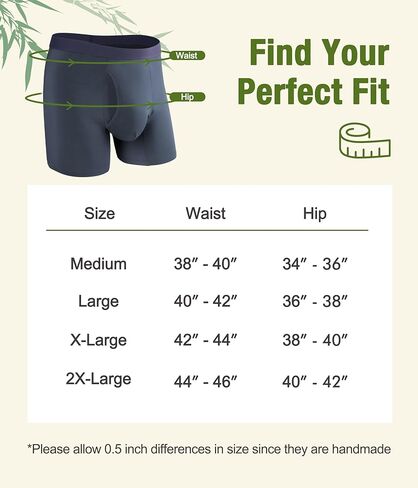 Incontinence Underwear for Men, Long Leg Soft Leakproof Washable Reusable Light Absorbency Boxer Briefs 3 Pack (Multicolor01, Large) in Saudi Arabia