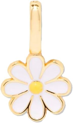 Pura Vida Harper Enamel Daisy Charm Gold Charms for Bracelets & Necklaces - Gold in Saudi Arabia